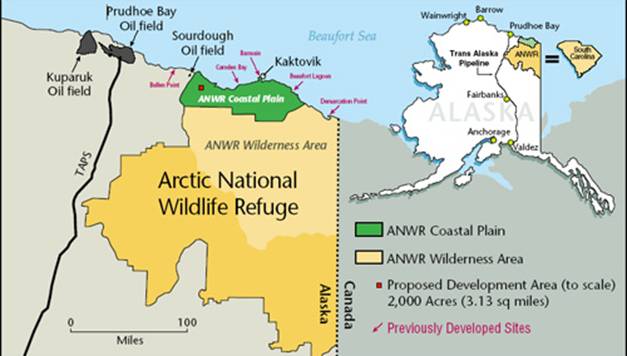 Proposed area in ANWR
